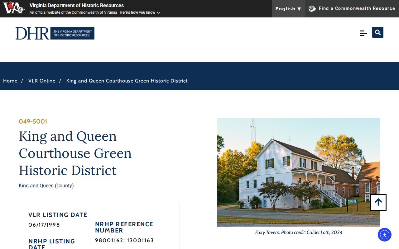 King and Queen County criminal record archive at historic Courthouse Green