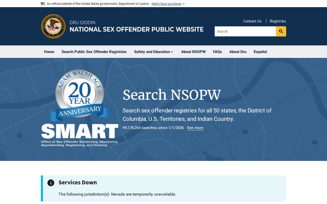 King and Queen County sex offender check through the national NSOPW fallback